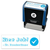 "Netter Job!" Briefmarke zu Gummi Permastempel (Beispiel)