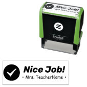 "Netter Job!" Instructor Rubber Briefmarke Permastempel (Beispiel)