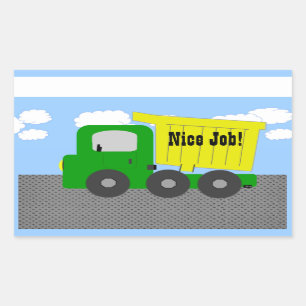 Netter Job-LKW-Aufkleber Rechteckiger Aufkleber
