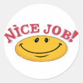 Netter Job! Runder Aufkleber (Vorderseite)