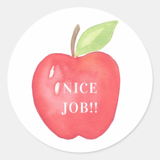 Netter Job | Wappen im Klassenzimmer Runder Aufkleber (Vorderseite)