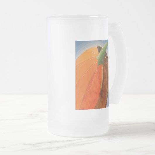 Netter Kürbis Mattglas Bierglas (VorderseiteRechts)