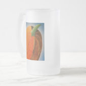 Netter Kürbis Mattglas Bierglas (Vorderseite Links)