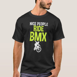 Netter Mensch fährt BMX Fahrrad BMX Fahrer   T-Shirt