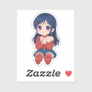 Netter Mita Chibi Süßer Anime Aufkleber
