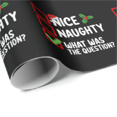 Netter Naughty, was war die Frage Weihnachtsliste Geschenkpapier (Rolleneckpunkt)