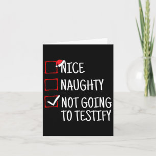 Netter Naughty will nicht sonniges Weihnachten aus Karte