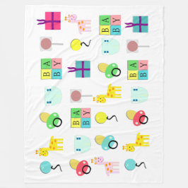 Netter niedlicher Babyentwurf AB erwachsene Fleecedecke