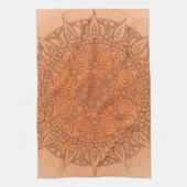 Netter orientalischer orange Entwurf Handtuch (Vertikal)