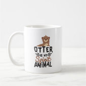 Netter Otter ist mein Geist-Tierdruck Kaffeetasse (Links)