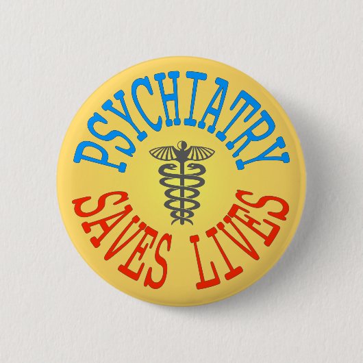 Netter Pro-Psychiatrie Knopf Button (Vorderseite)