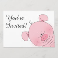 Netter rosa Schwein-Cartoon