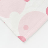 Netter rosa Schwein-Cartoon Fleecedecke (Ecke)