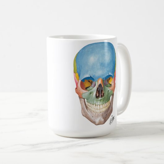 Netter-Schädel-Tasse Kaffeetasse (VorderseiteRechts)