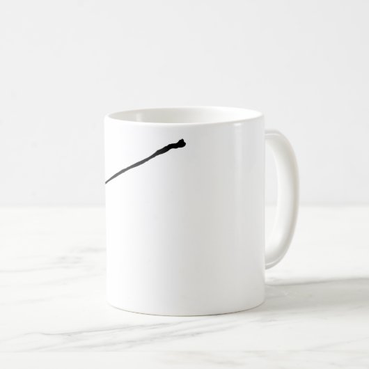 Netter Schuss! Jacksons Chameleon-Silhouette Kaffeetasse (VorderseiteRechts)