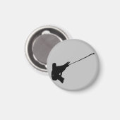 Netter Schuss! Jacksons Chameleon-Silhouette Magnet (Vorderseite/Rückseite)