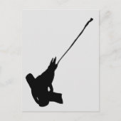 Netter Schuss! Jacksons Chameleon-Silhouette Postkarte (Vorderseite)