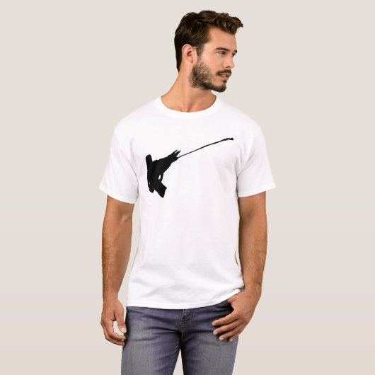 Netter Schuss! Jacksons Chameleon-Silhouette T-Shirt (Vorne ganz)