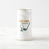 Netter Schuss. Sagte No one - Golf Rage Collection Bierglas (Mittel)