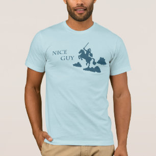 Netter Typ in glänzender Rüstung (Marine) T-Shirt