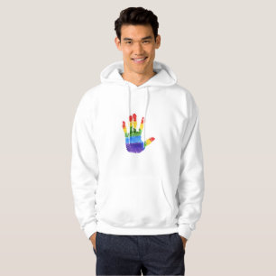 NETTER WHITHOODIE: LGTB+ UNTERSTÜTZEND HOODIE