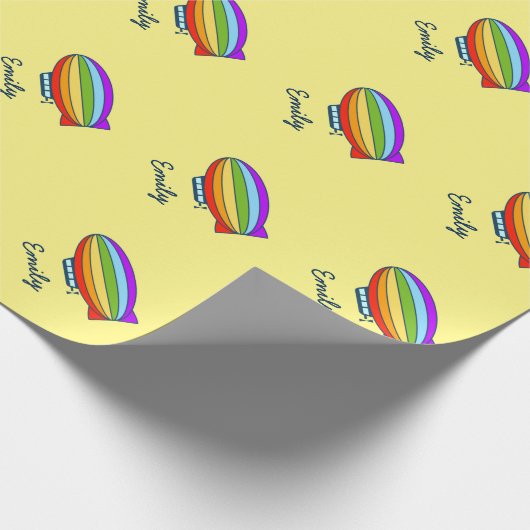 Nettes buntes Kindergeburtstag wrappingpaper Geschenkpapier (Ecke)