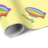 Nettes buntes Kindergeburtstag wrappingpaper Geschenkpapier (Rolleneckpunkt)