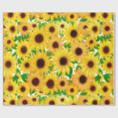 Nettes europäisches Sonnenblume-Packpapier Geschenkpapier (Flach)