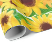 Nettes europäisches Sonnenblume-Packpapier Geschenkpapier (Rolleneckpunkt)