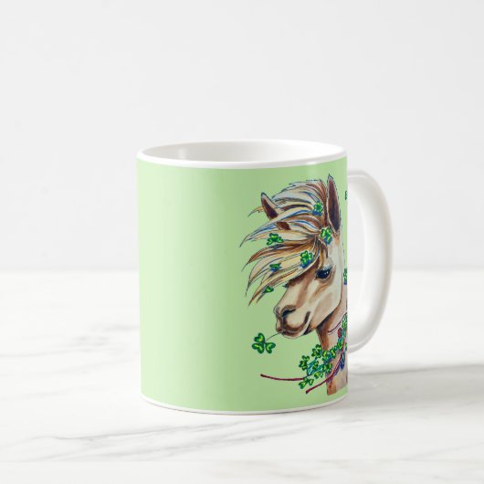 nettes Frühlingslama Kaffeetasse (VorderseiteRechts)