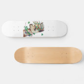 nettes Frühlingslama Skateboard (Horizontal)