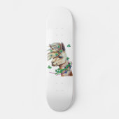 nettes Frühlingslama Skateboard (Vorderseite)