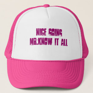 nettes gehendes mr.know es aller truckerkappe