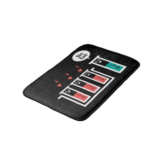 Nettes Gestell Badematte (Schrägansicht)