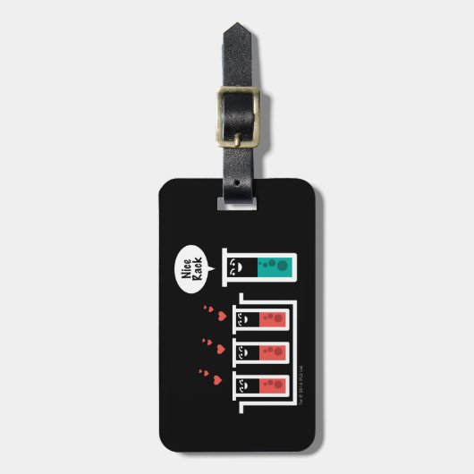 Nettes Gestell Gepäckanhänger (Vorderseite vertikal)