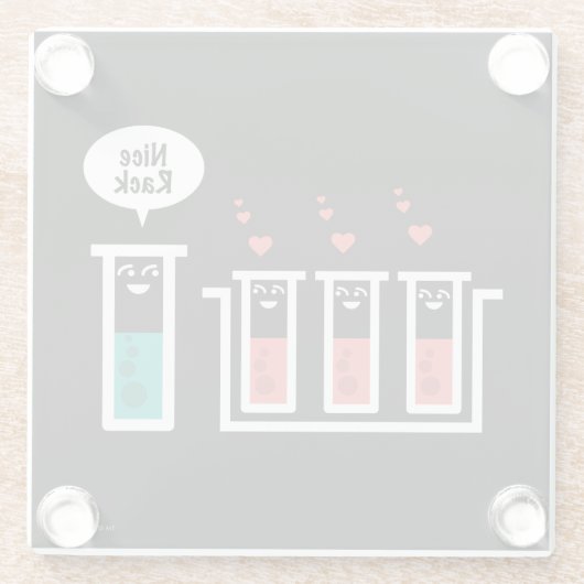 Nettes Gestell Glasuntersetzer (Rückseite)