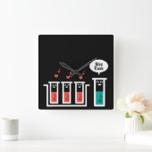 Nettes Gestell Quadratische Wanduhr (Zuhause)