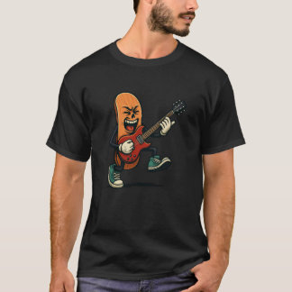 Nettes Gitarre Skateboard mit elektrischer Musik f T-Shirt