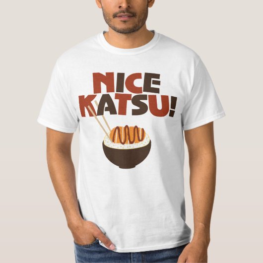 Nettes Katsu! Katsudon Grafik-Shirt T-Shirt (Vorderseite)