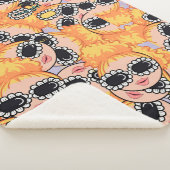 nettes Mädchen blonde Sherpadecke (3/4)