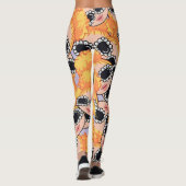 nettes Mädchen Blondine Leggings (Rückseite)
