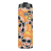 nettes Mädchen Blondine Thermosbecher (Vorderseite)
