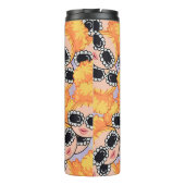 nettes Mädchen Blondine Thermosbecher (Rückseite)