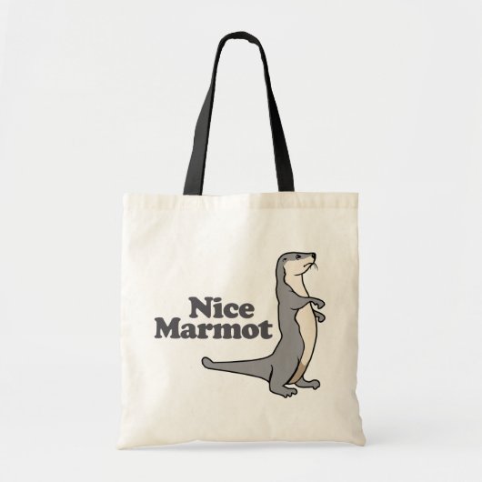Nettes Murmeltierfrettchen Tragetasche (Vorne)