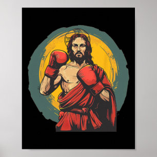 Nettes Punzieren Jesus Kostüm für Boxer und Boxen  Poster