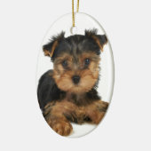 Nettes yorkie keramik ornament (Links)