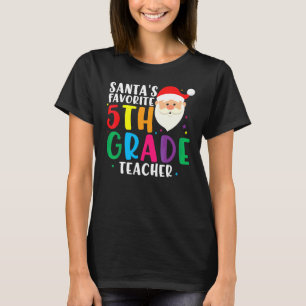 Nettester Lieblingslehrer Schule Weihnachtsmanns 5 T-Shirt