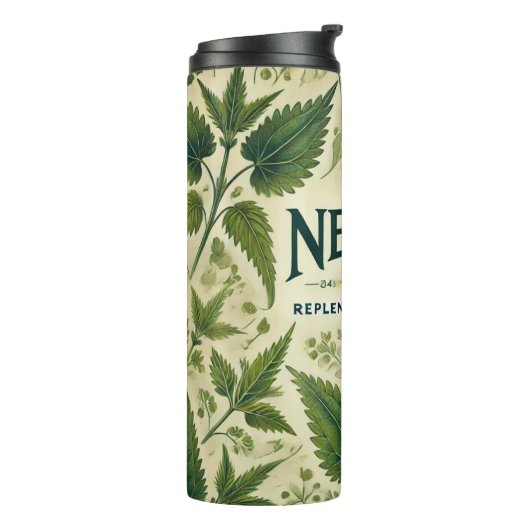 Nettle Tee Design AI Art Thermosbecher (Nach links gedreht)