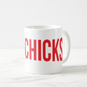 Netto-Chicks Fun-Tasse Kaffeetasse (VorderseiteRechts)