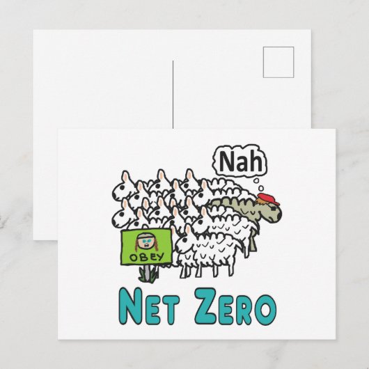 Netto Null Postkarte (Vorne/Hinten)